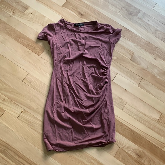 Short Dress size small mauve/burgundy, fitted - Picture 1 of 3